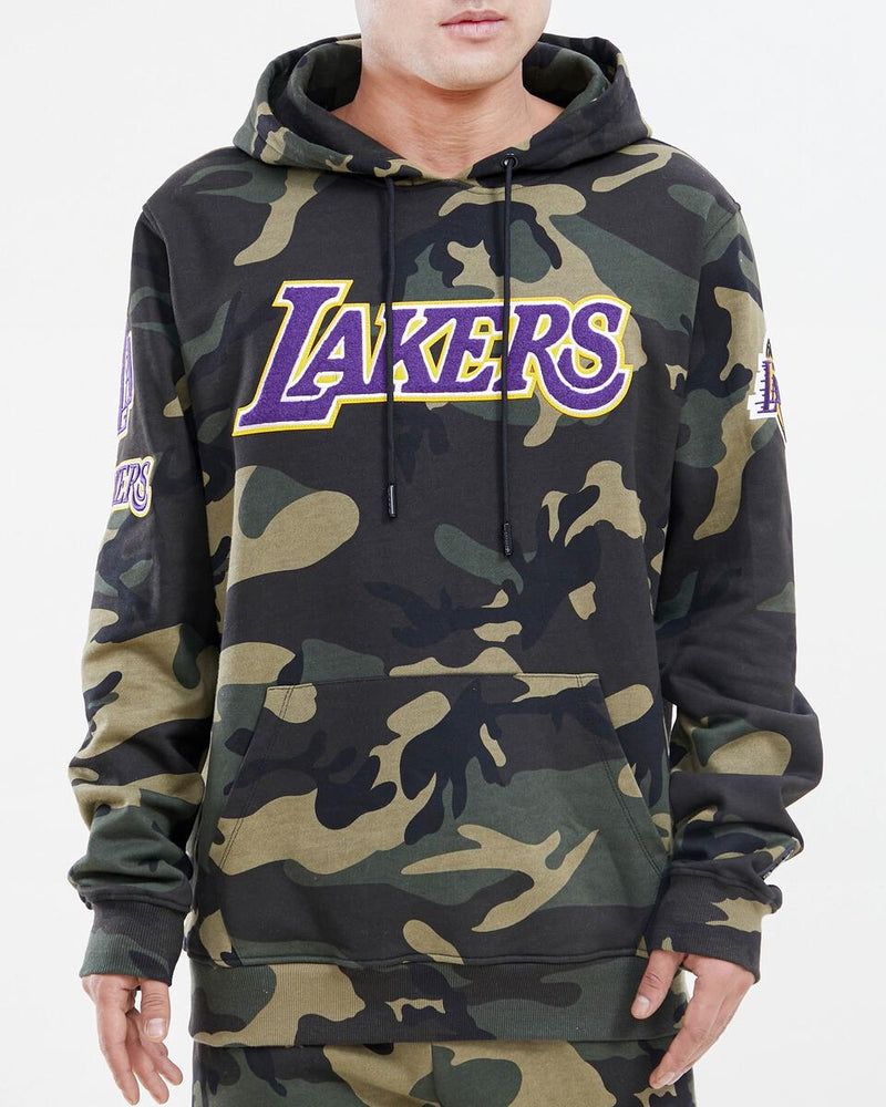 Pro Standard 'LA Lakers' Logo Pro Team Hoodie (Camo) BLL553478 - Fresh N Fitted Inc