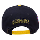 Pro Standard Pittsburgh Pirates Old English Snapback Hat (Black) LPP733710 - Fresh N Fitted Inc