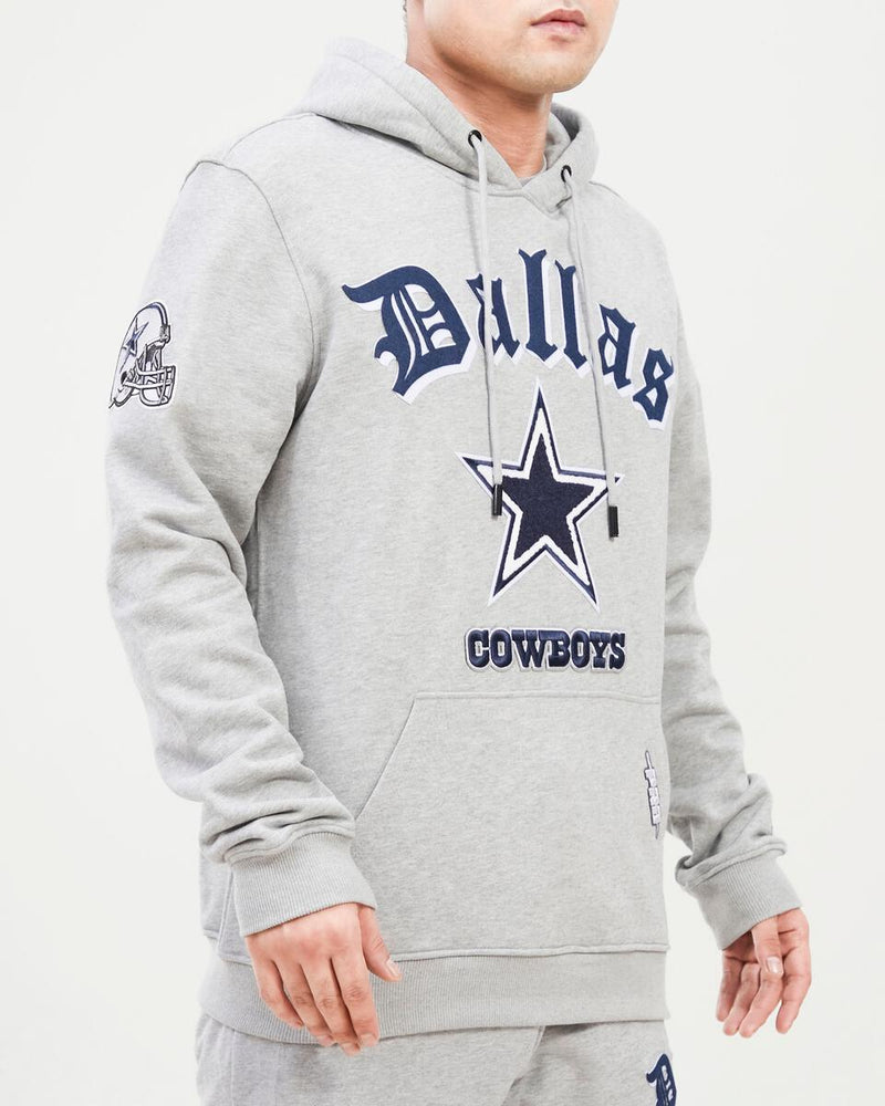 Pro Standard Dallas 'Cowboys Old English' Hoodie (H.Grey) FDC541946-HGR - Fresh N Fitted Inc