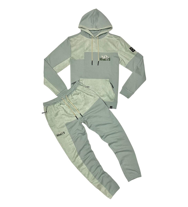 Civilized 'Bad Habits' Hoodie (Sage Green) CV5061 - Fresh N Fitted Inc