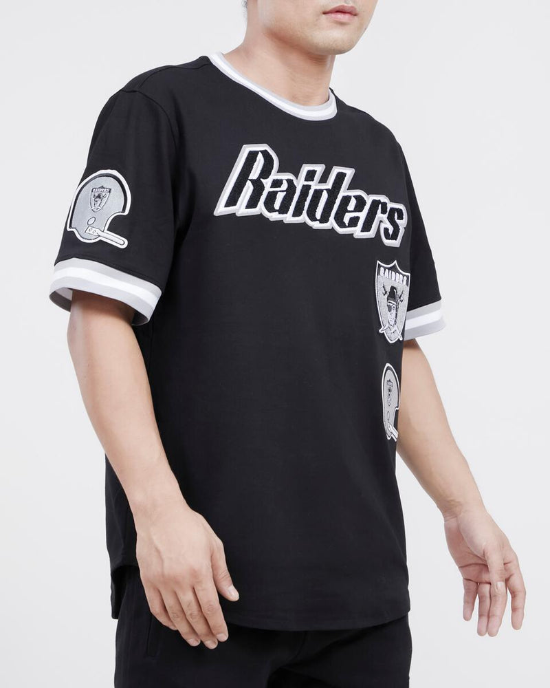 Pro Standard Las Vegas Raiders Retro Classic T-Shirt (Black/Gray) FOR143562 - Fresh N Fitted Inc