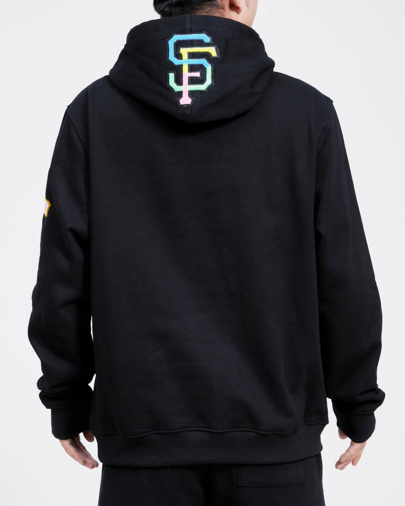 Pro Standard San Francisco Giants Washed Neon Logo Hoodie (Black) LSG535423 - Fresh N Fitted Inc