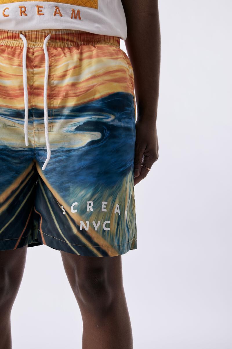 Rebel Minds 'Scream' Board Shorts (Orange) 131-956 - Fresh N Fitted Inc