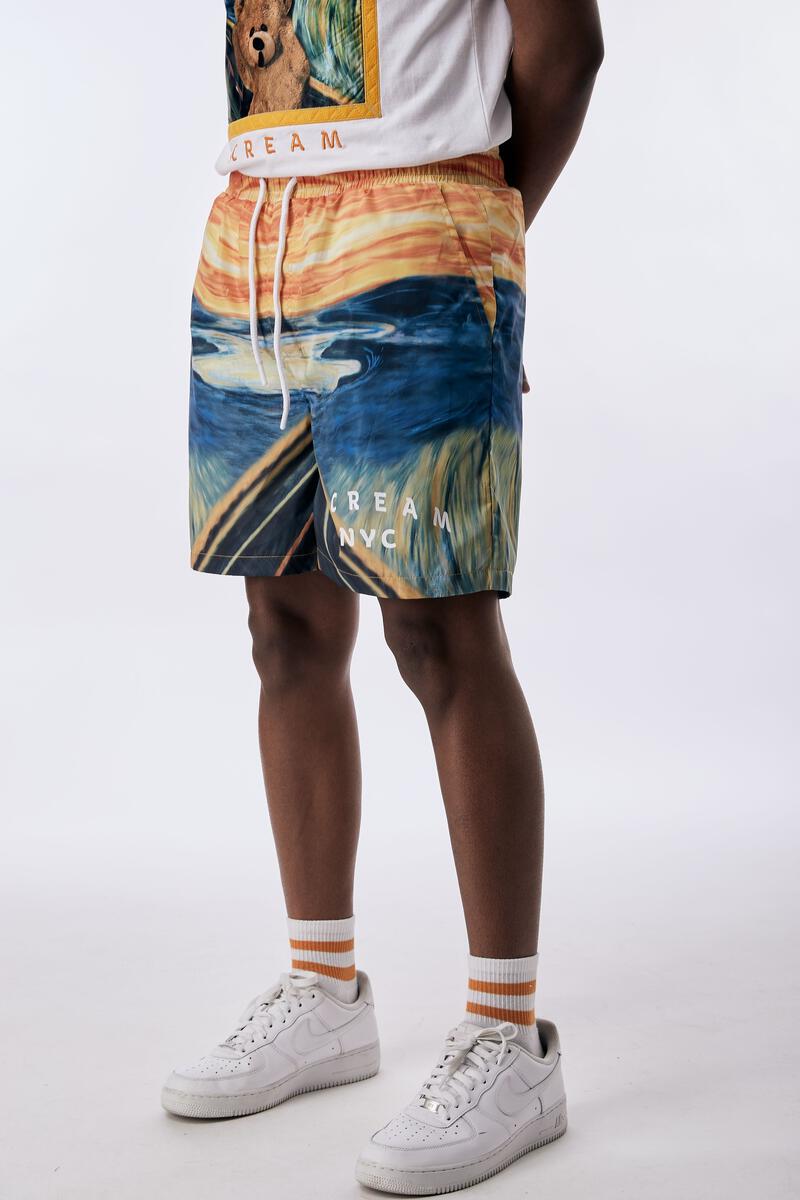 Rebel Minds 'Scream' Board Shorts (Orange) 131-956 - Fresh N Fitted Inc