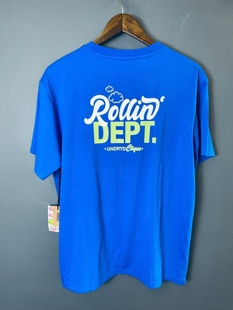 Highly Undrtd 'Just Keep Rollin' T-Shirt (Royal) US3116 - Fresh N Fitted Inc