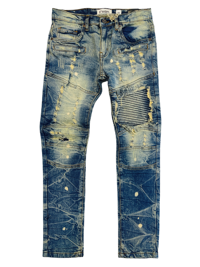 FWRD Kids Moto Denim (Lt. Tint) FW-33574K/LK - Fresh N Fitted Inc