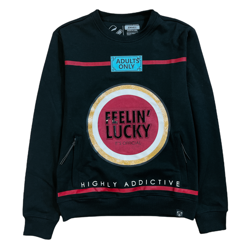 Civilized 'Feeling Lucky' Crewneck (Black) CV1210 - Fresh N Fitted Inc