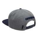 Pro Standard Dallas Cowboys Stacked Logo Snapback Hat (Gray) FDC740847 - Fresh N Fitted Inc