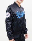 Los Angeles Dodgers World Series Logo Satin Jacket (Black) LLD632060 - Fresh N Fitted Inc