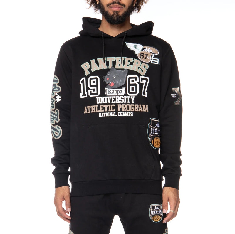 Kappa 'Authentic Panthers' Hoodie (Black/Brown) 321I7RW - Fresh N Fitted Inc