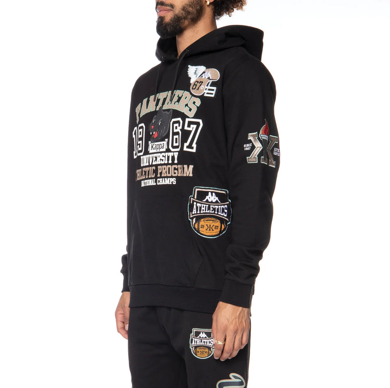 Kappa 'Authentic Panthers' Hoodie (Black/Brown) 321I7RW - Fresh N Fitted Inc