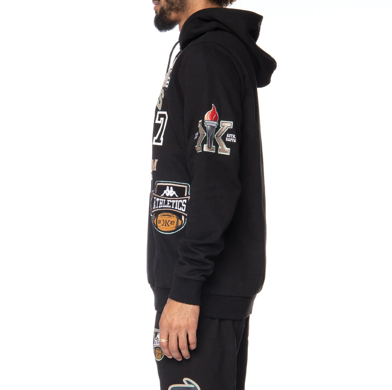 Kappa 'Authentic Panthers' Hoodie (Black/Brown) 321I7RW - Fresh N Fitted Inc