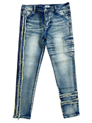 DNA Kids Distressed Cargo Pocket Striped Denim (Vintage) K25 - Fresh N Fitted Inc