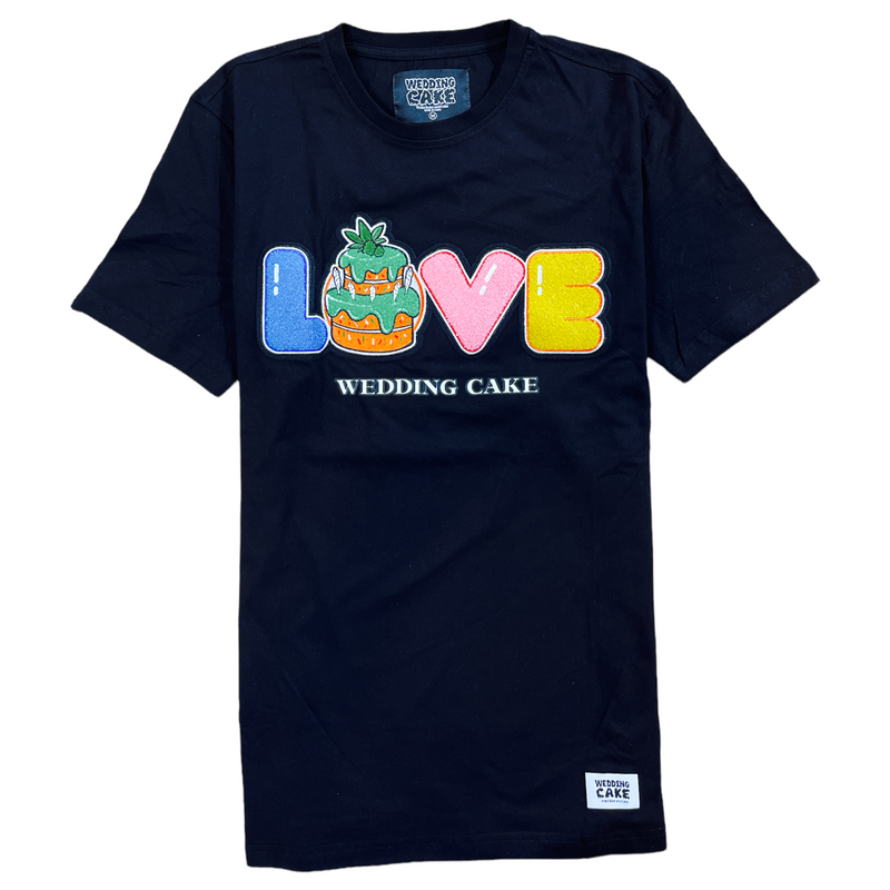 Wedding Cake 'Love' T-Shirt (Black) WC1970061 - Fresh N Fitted Inc