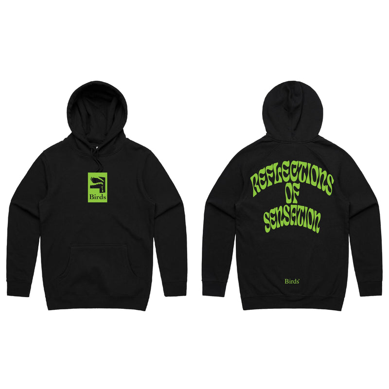 Birds “Reflections of Sensation” Black Hoodie - Fresh N Fitted Inc