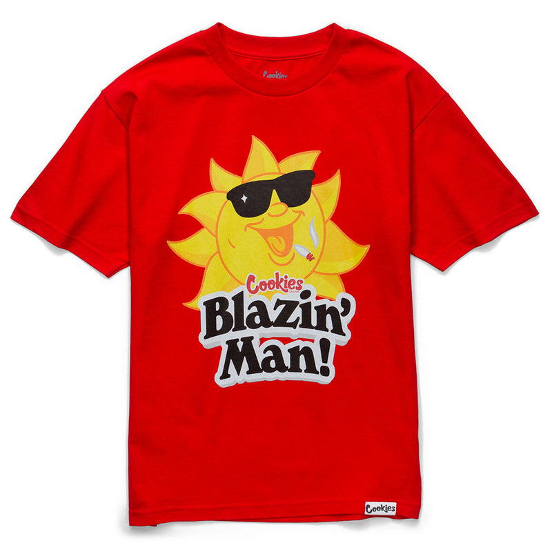 Cookies 'Blazin Man' T-Shirt (Red) 1556T5713 - Fresh N Fitted Inc