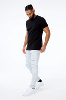 Sean - Crushed & Rolled Denim (Ice White) JS1095 - Fresh N Fitted Inc