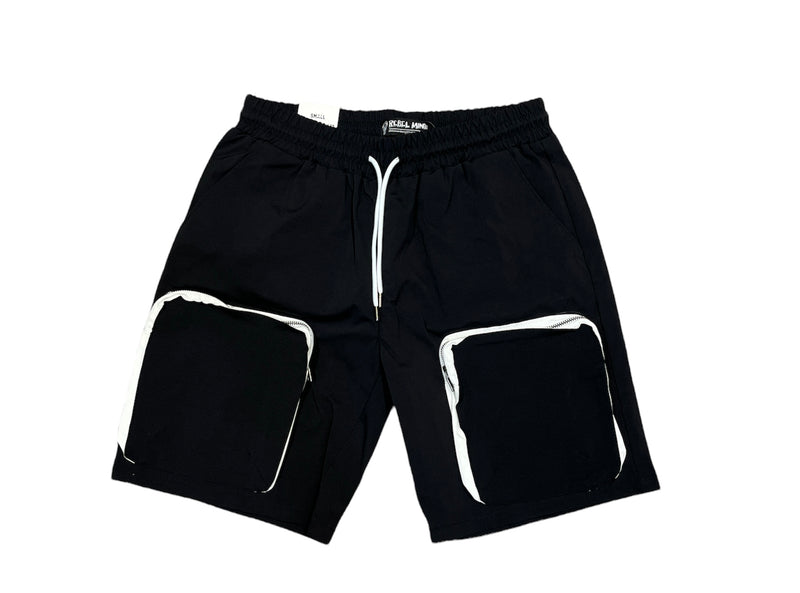 Rebel Minds Cargo Shorts (Black) 121-974 - Fresh N Fitted Inc