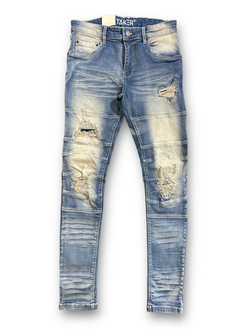 Taker Stretch Denim (Rustic Blue) B2035 - Fresh N Fitted Inc