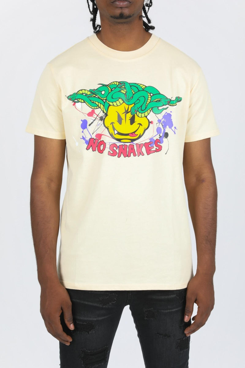 GFTD 'No Snakes' T-Shirt (Beige) - Fresh N Fitted Inc